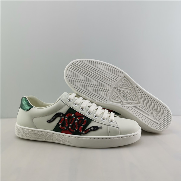 Gucci White Snake New Ace Sneakers 456230 A38G0 9064